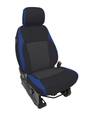 Ford F150 Lightning Front Seat Covers - PRP Seats - Standard Style Seats - Blue - `21-`26